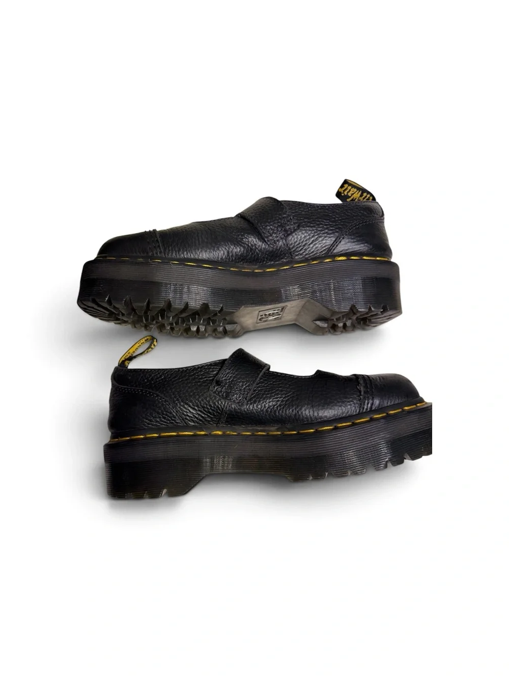 DR. Martens ADDINA Mary Jane  Flower Buckle Leather Platform Shoes size 9